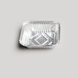 Barquette rectangulaire en aluminium - 420ml