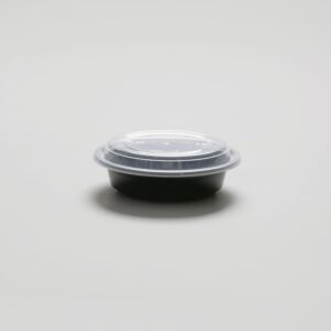 Barquette ronde noire - 16oz