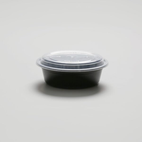 Barquette ronde noire - 32oz