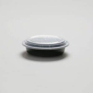 Barquette ronde noire - 24oz