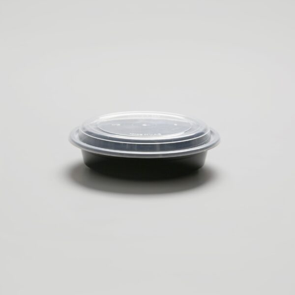 Barquette ronde noire - 24oz