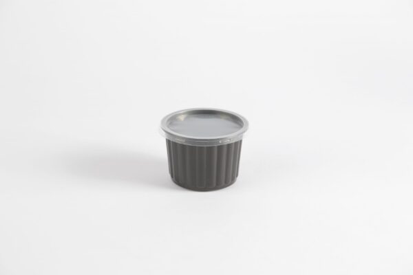 Bol en plastique ondulé noir 500 ml