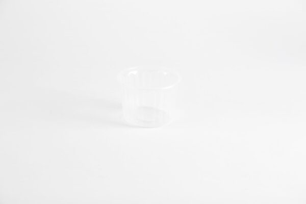 Bol en plastique ondulé transparent 500 ml