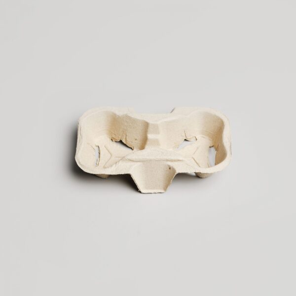 Porte gobelets en carton - 2 compartiments