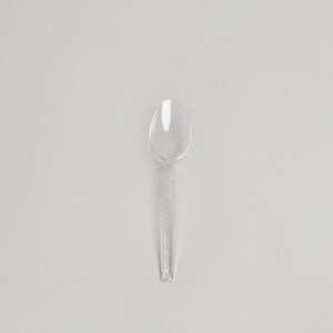 Cuillère transparente en plastique - Premium