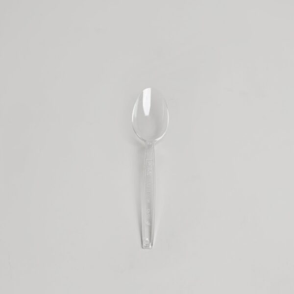 Cuillère transparente en plastique - Premium