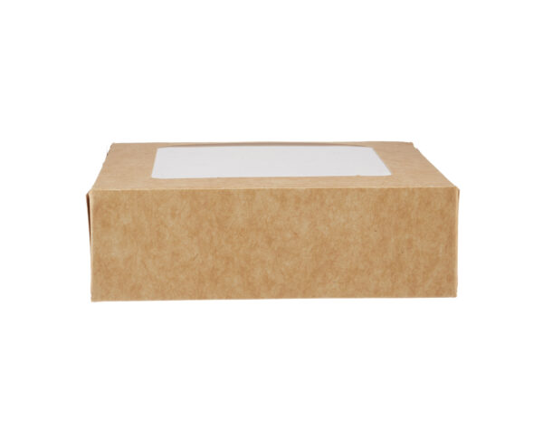 Boîte à gâteaux en kraft avec fenêtre - 14 cm - Image 2
