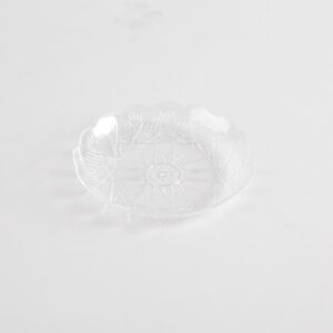 Assiette ronde cristal 18 cm