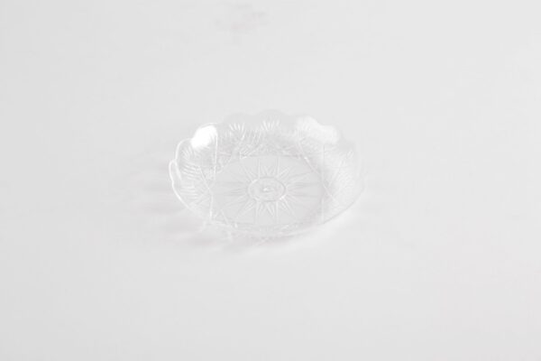 Assiette ronde cristal 18 cm