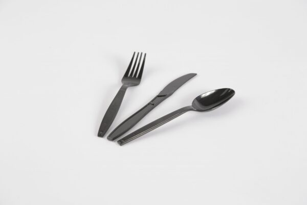 Couteau noir en plastique - Premium - Image 2