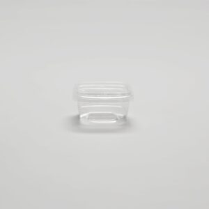 Barquette transparente à fond carré - 12oz