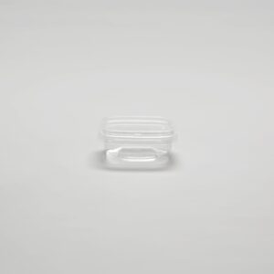 Barquette transparente à fond carré - 8oz