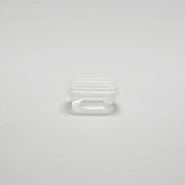 Barquette transparente à fond carré - 8oz