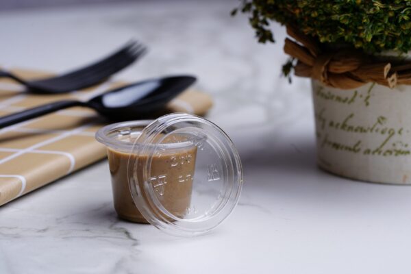 Pot à sauce transparent - 30ml - Image 3