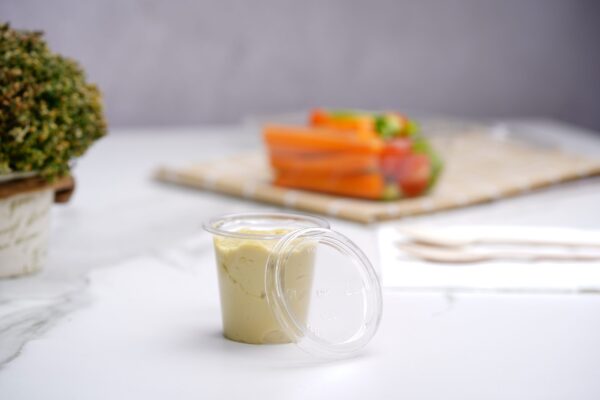 Pot à sauce transparent - 60ml - Image 2