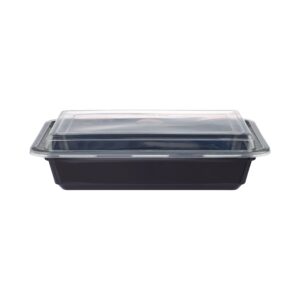 Barquette rectangulaire noire - 28oz