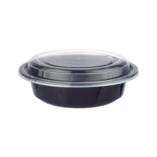 Barquette ronde noire - 16oz - Image 3