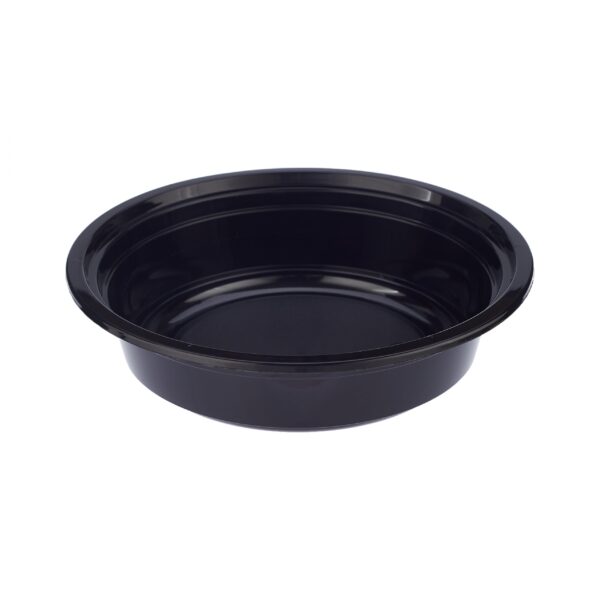 Barquette ronde noire - 16oz - Image 2