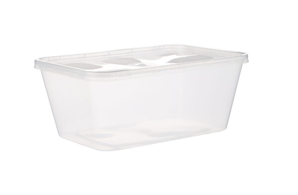Barquette rectangulaire transparente - 1000ml - Image 3