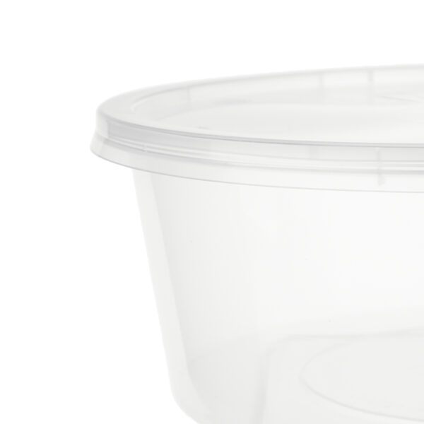 Barquette ronde transparente - 525ml - Image 3