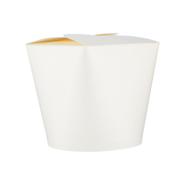 Pot conique en carton blanc - 26 oz - Image 3