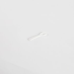 Cuillère à dégustation en plastique blanc