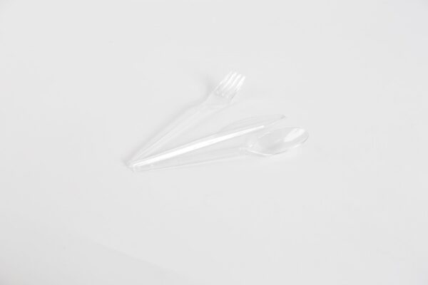 Cuillère transparente en plastique - Premium - Image 2