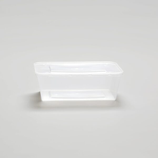 Barquette rectangulaire transparente - 1000ml