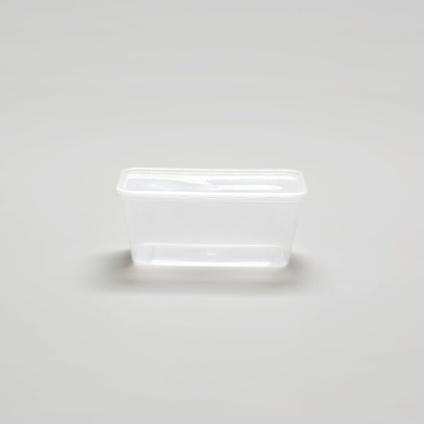 Barquette rectangulaire transparente - 1500ml