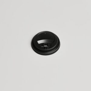 Couvercle noir pour gobelet 12 oz