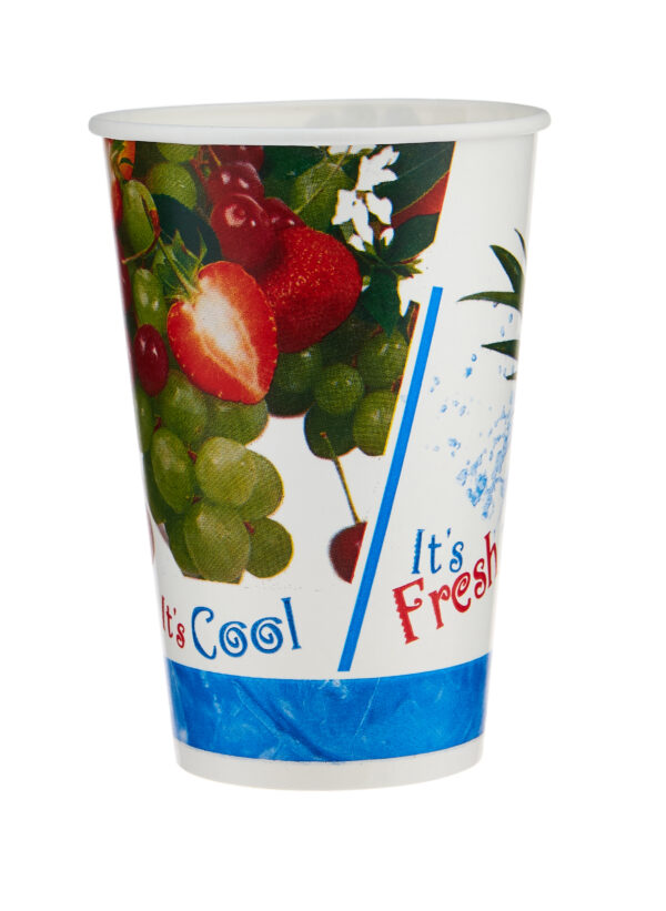Gobelet à jus imprimé en papier - 12 oz - Image 3