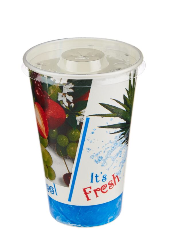 Gobelet à jus imprimé en papier - 12 oz - Image 2
