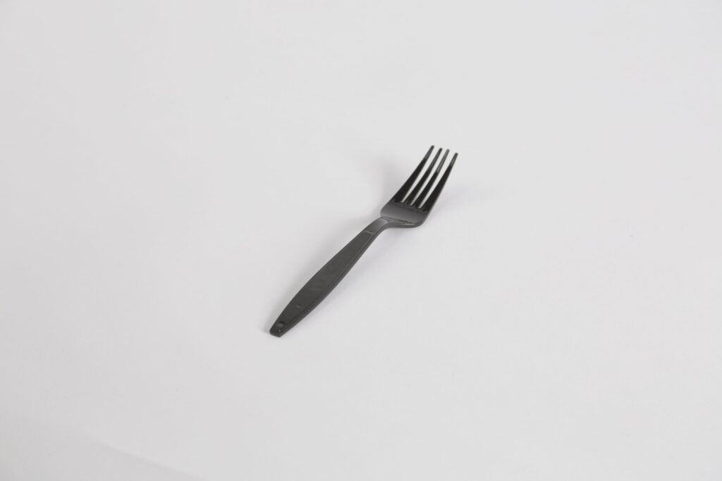 Lot De 100 Fourchettes Noires En Plastique - Réutilisables, Lavables Et Robuste Pour Événements & Quotidien