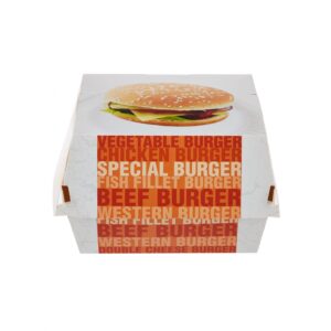 Boîte à burger en carton imprimé