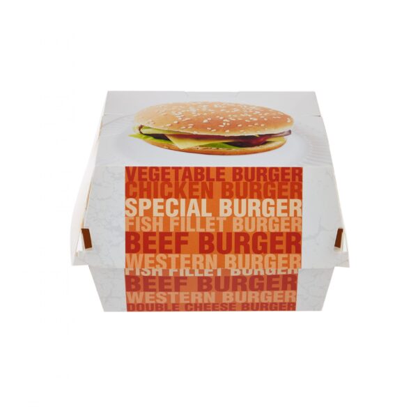 Boîte à burger en carton imprimé