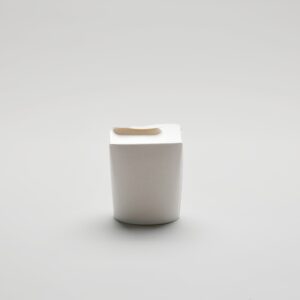 Pot conique en carton blanc - 16 oz
