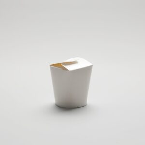 Pot conique en carton blanc - 26 oz