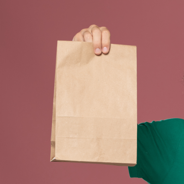 Sachet SOS en kraft à fond carré - Image 2