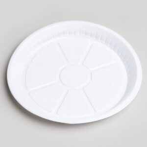 Assiette ronde blanche
