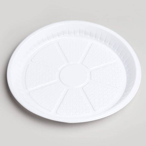 Assiette ronde blanche
