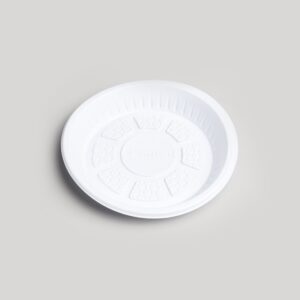 Assiette ronde blanche