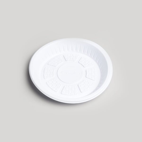 Assiette ronde blanche