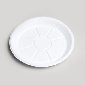 Assiette ronde blanche