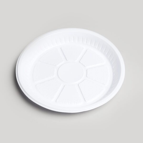 Assiette ronde blanche