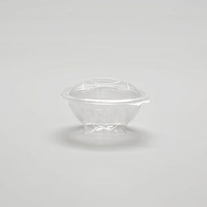 Saladier rond avec couvercle charnière -  24oz