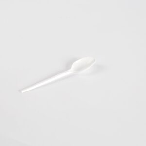 Cuillère à café en plastique blanc