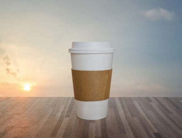 Gobelet en papier blanc - 12 oz - Image 2