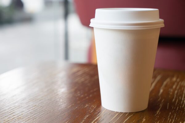 Gobelet en papier blanc - 8 oz - Image 2