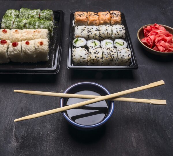Barquette sushi à base noire - SC06 - Image 2